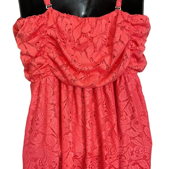 SOMA coral lace sleeveless adjustable straps convertible lined maxi [L] - Picture 8 of 9